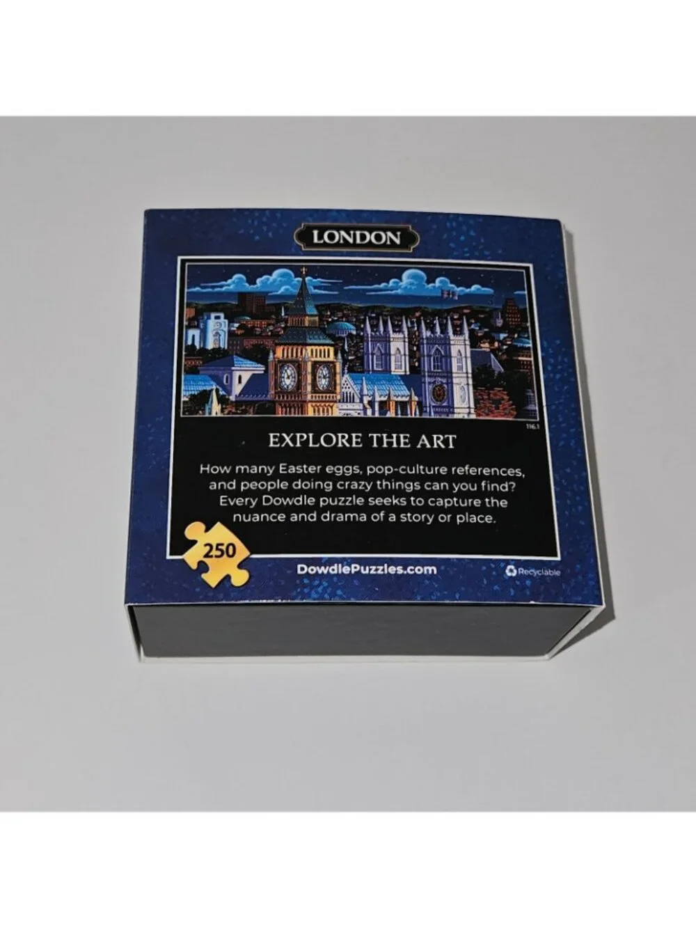 2 Dowdle Mini Wooden Jigsaw Puzzle Lot London Balloons Paris 250 Pieces Complete